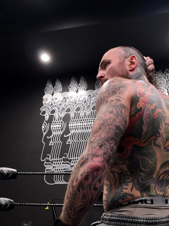 Aleister Black, WWE wrestler, @aleisterblxck photo credit by WWE