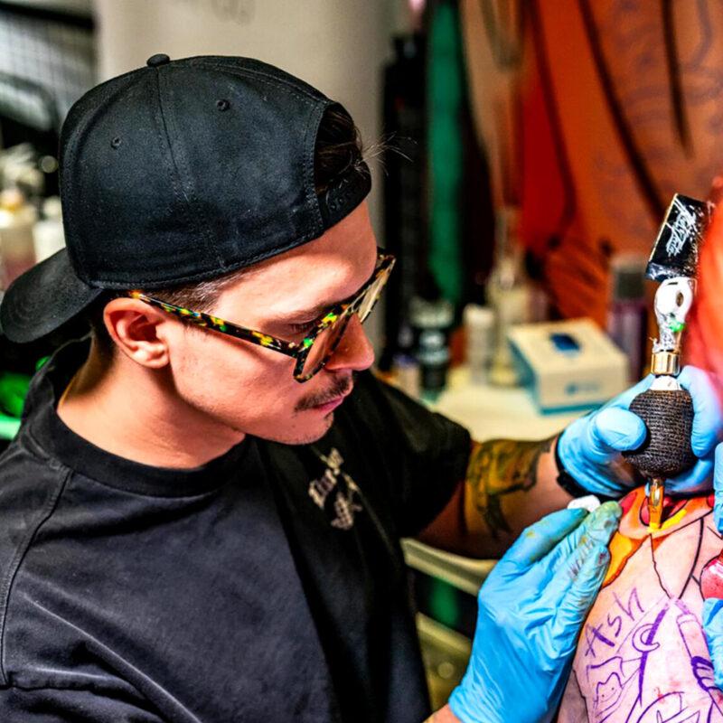 Tattoo artist Adam Rzychu, @rzychu