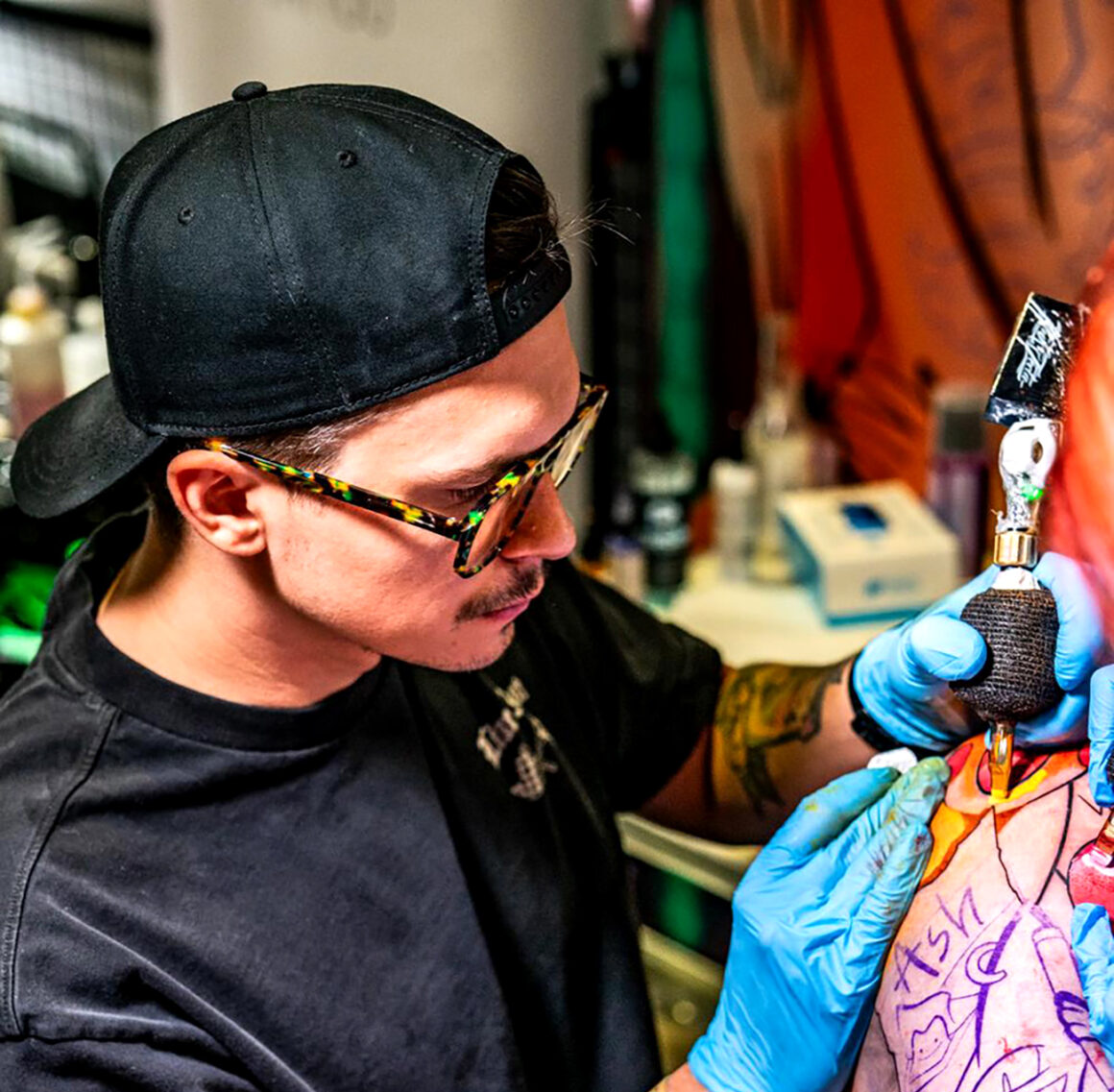 Tattoo artist Adam Rzychu, @rzychu