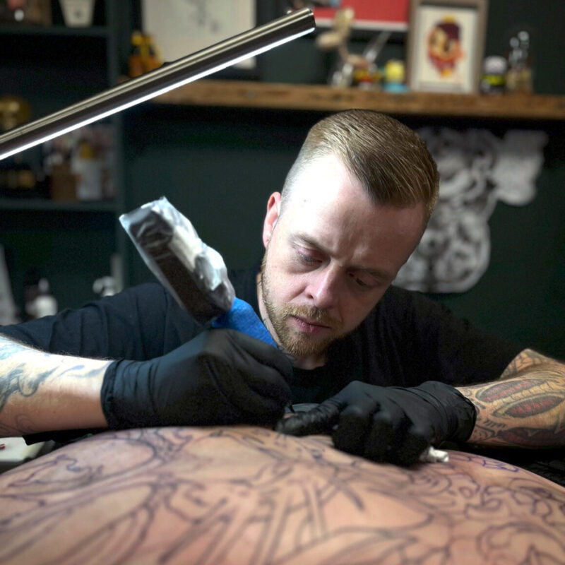 Tattoo artist Jamie Ris, @jamieris
