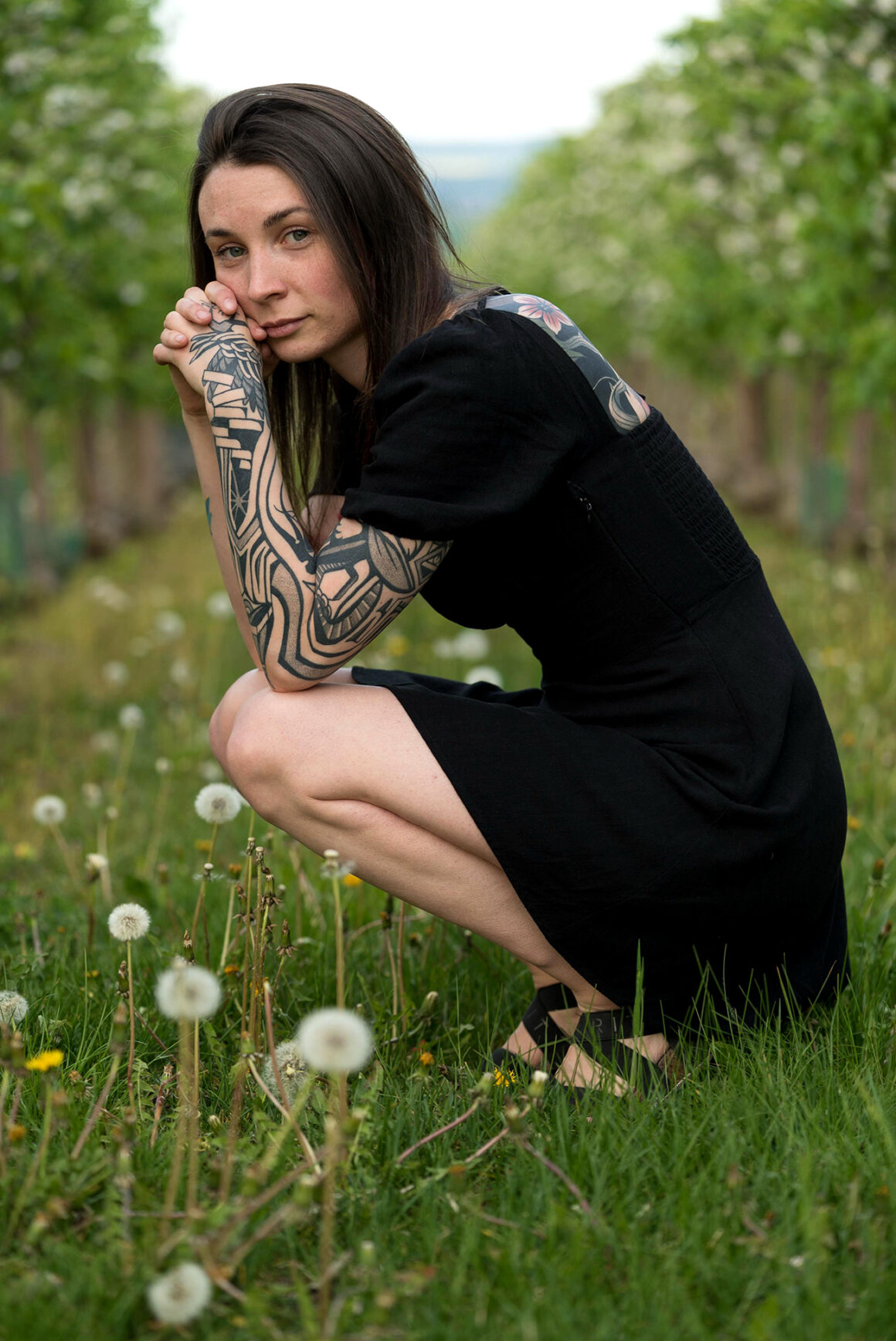 Tattoo model Jennifer Leuschke, @reudigerrufus