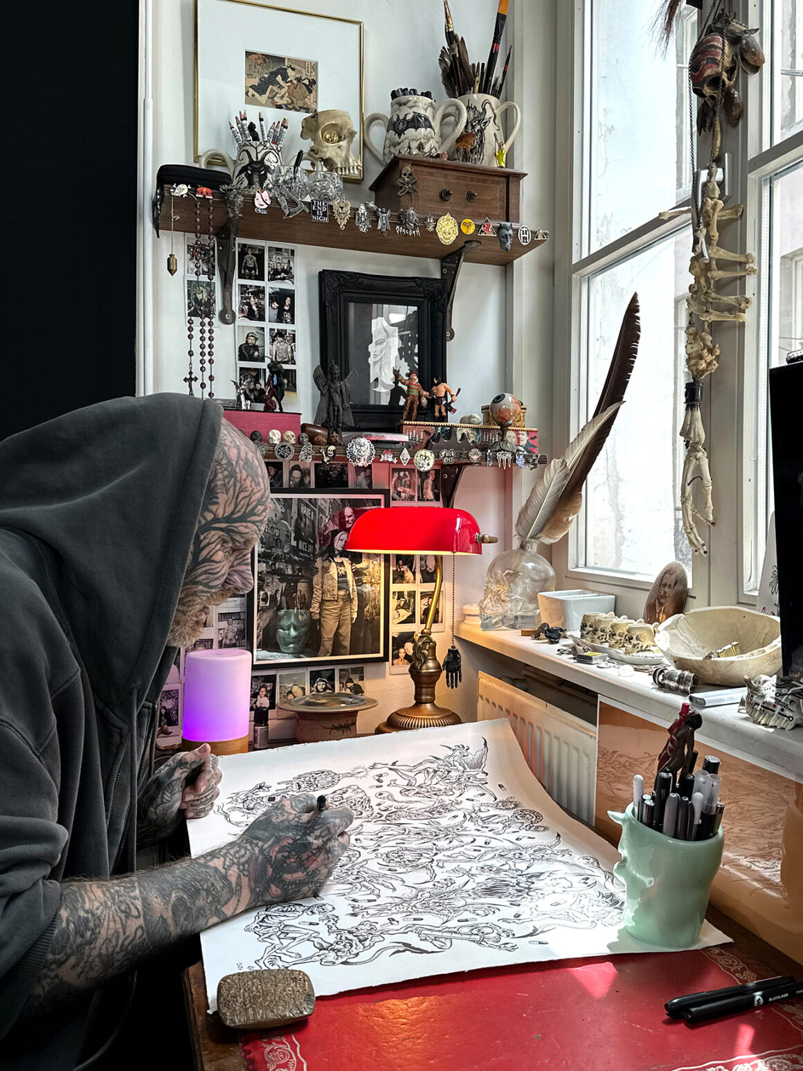 Dieprood Tattoo Shop, ph by Jan van Endert, @dieprood ph. @collectorofskulls