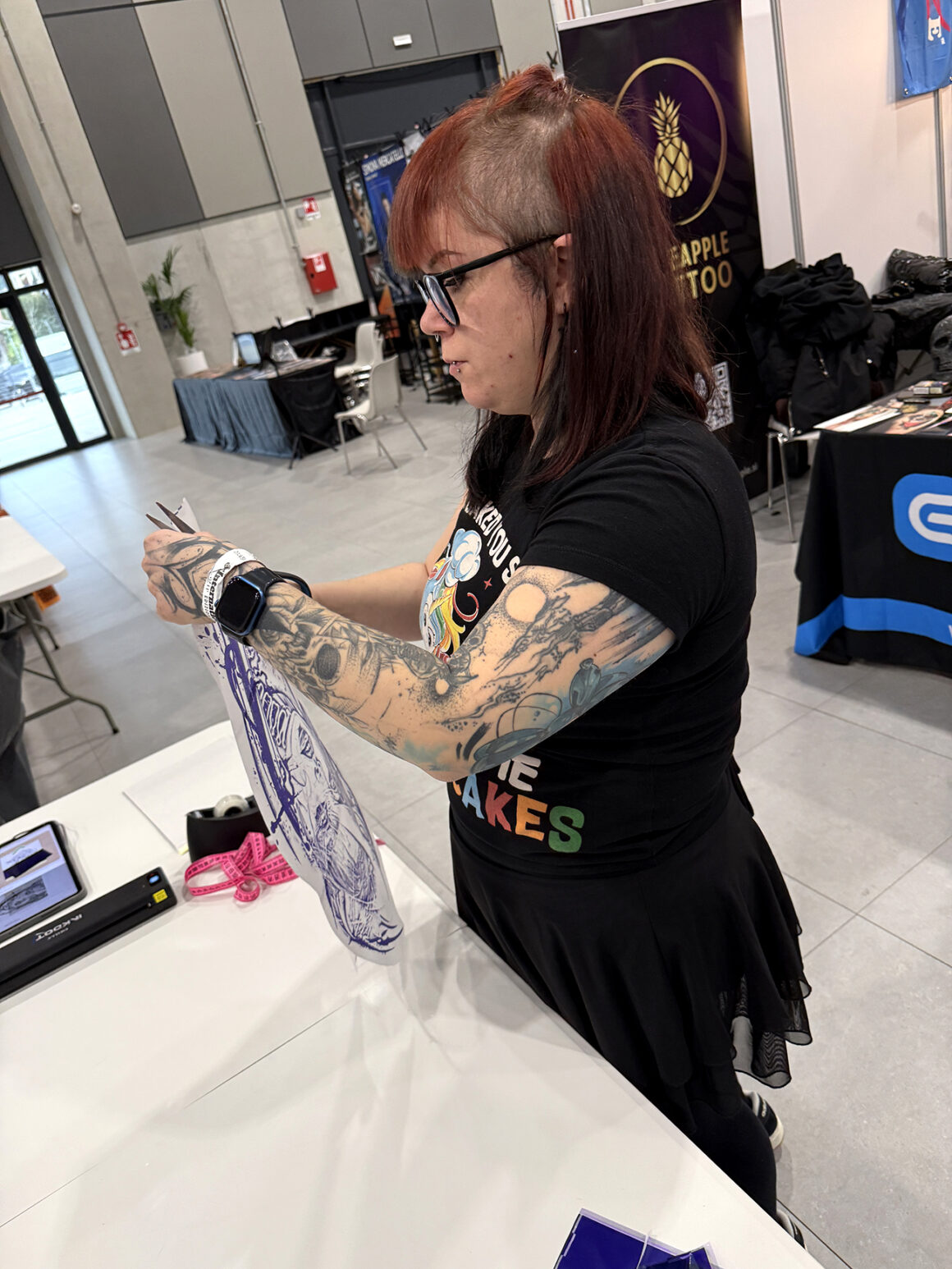 Ina Lutaric, tattoo artist, @ina_pineapple_tattoo