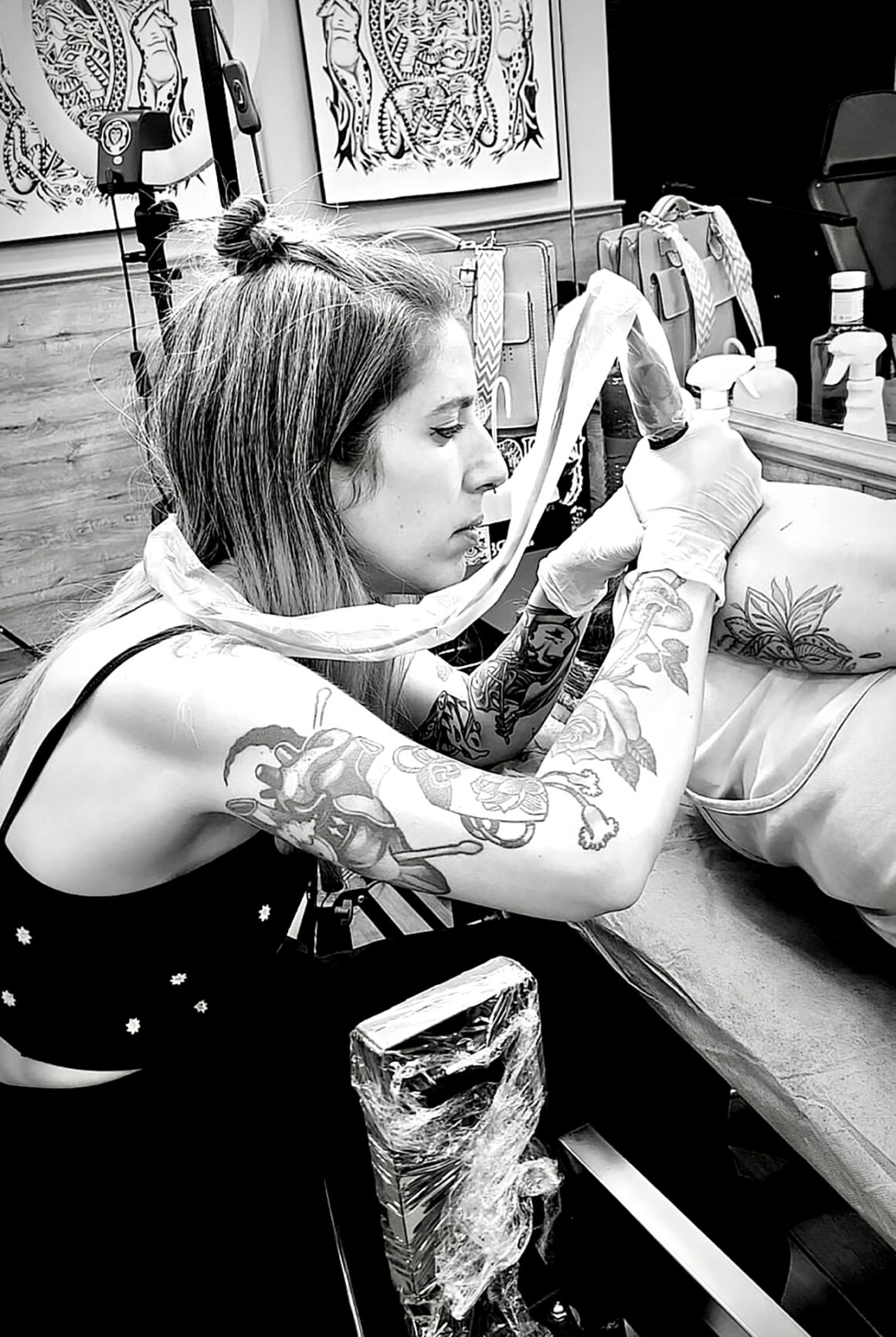 Tattoo artist Blanca Mediavilla, @blancamediavilla