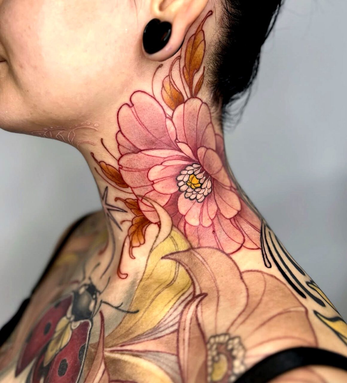 Tattoo by Maria Dolg, @riagoldtattoo