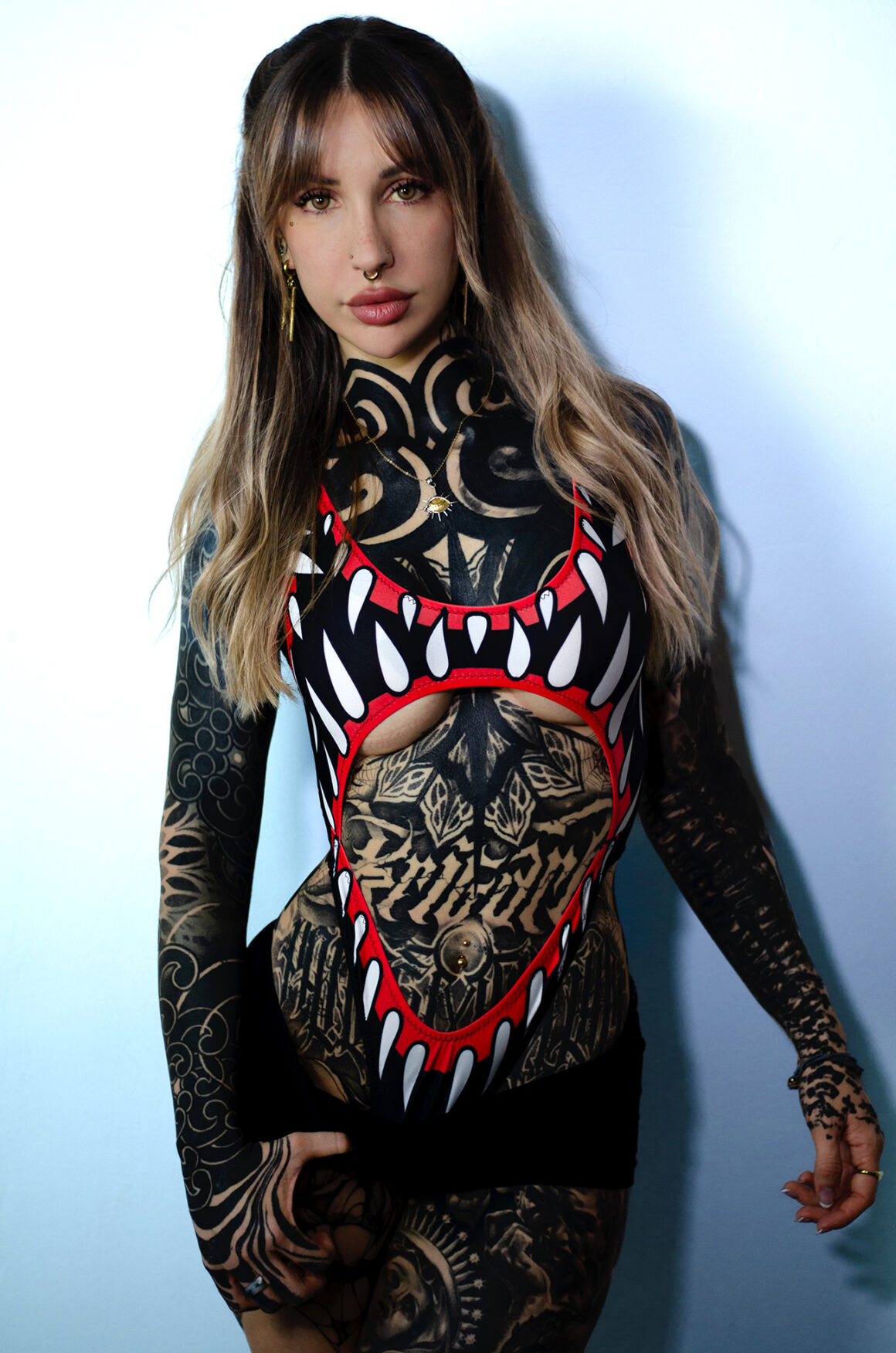 Tattoo model Celia Krigare, @krigare_tattoo