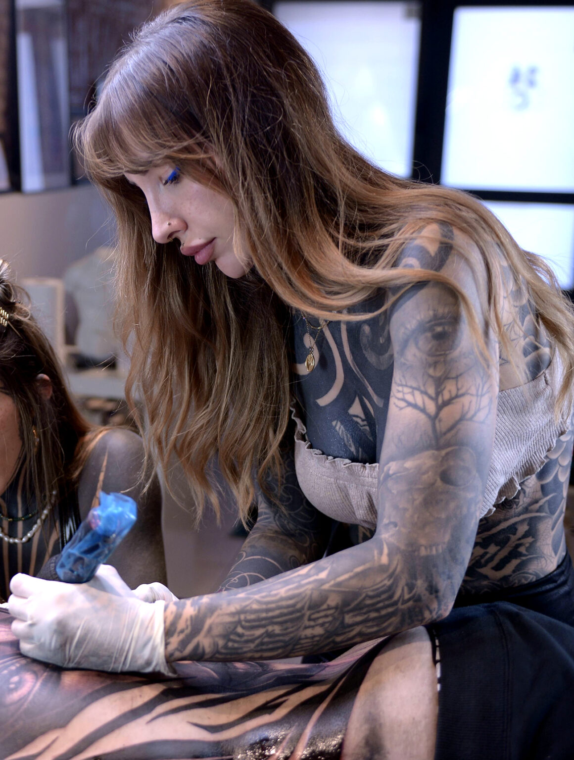 Tattoo model Celia Krigare, @krigare_tattoo