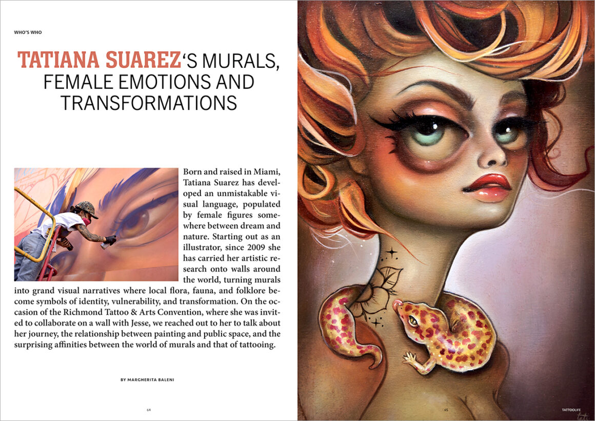Female emotions and transformations in Tatiana Suarez’s murals